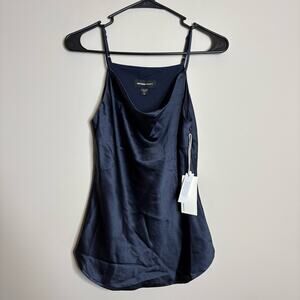 NEW FIFTEEN TWENTY Drape Cami Tank in Navy Blue Size XS